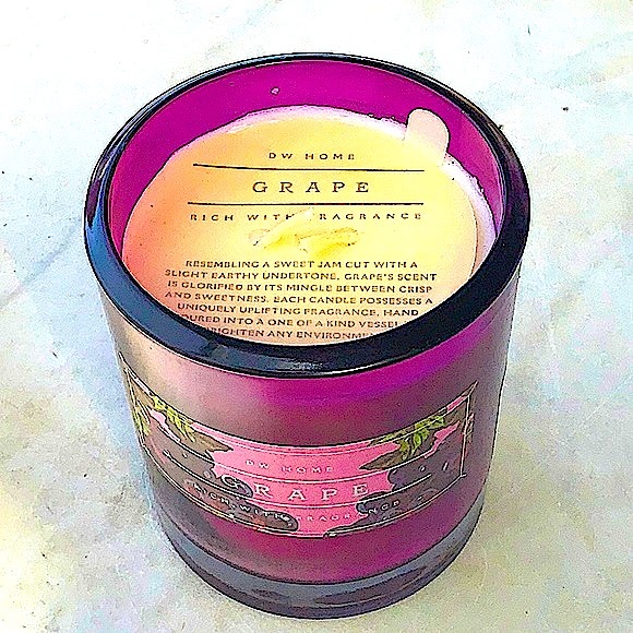 DW HOME CANDLE GRAPE 1 WICK 13.7 oz RICHLY SCENTED NEW - Picture 2 of 4